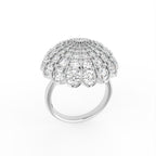 Sterling Silver Diamond Ring — IMAGE URL