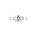 18K Bespoke Round Baguette Diamond Ring — TOP