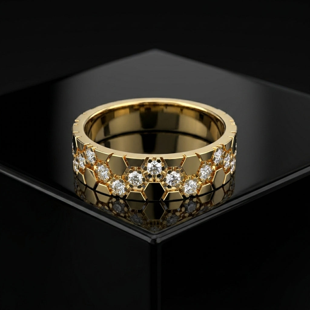 Sterling Silver Diamond Ring