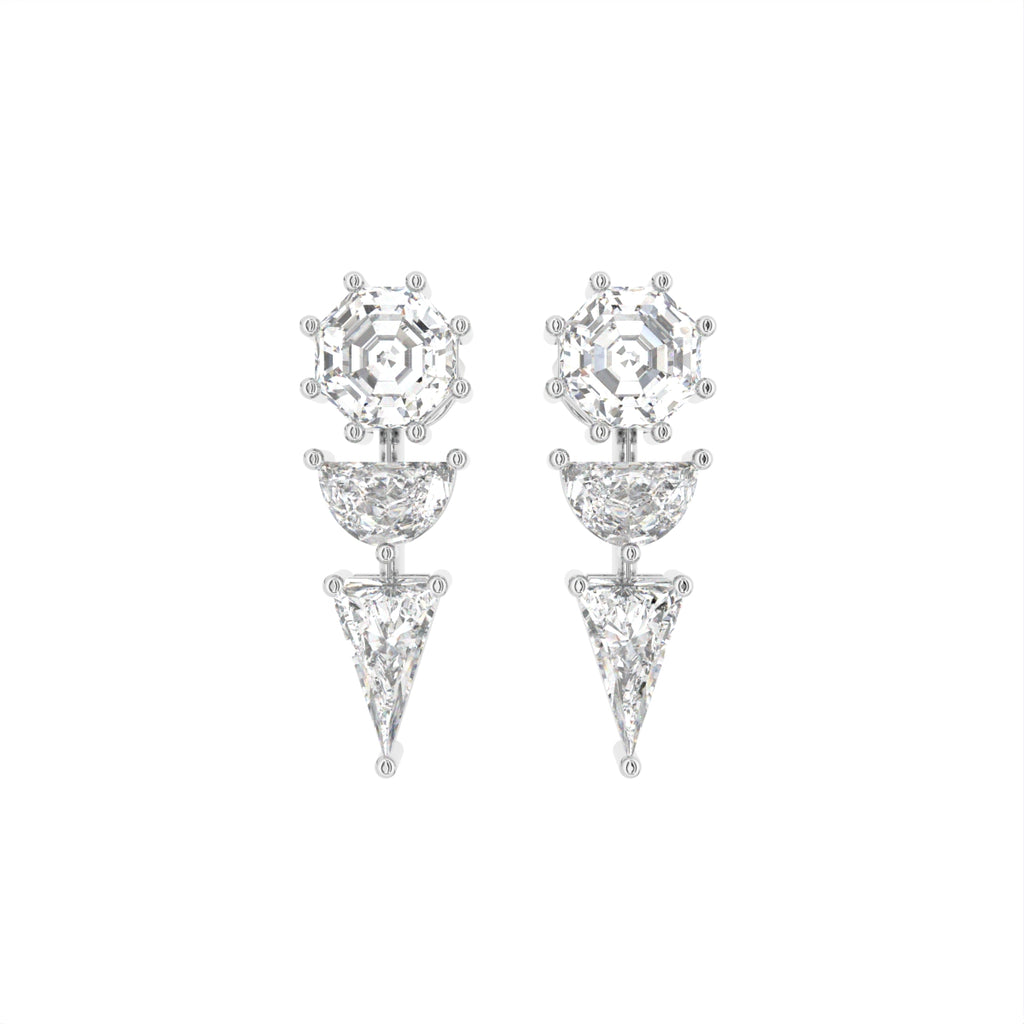 18K Diamond Drop Earrings — TOP