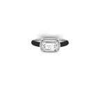 vimg:FJ4896|vimg:FJ4897|vimg:FJ5913|14K Crisscut Emerald Diamond Solitaire Ring — TOP