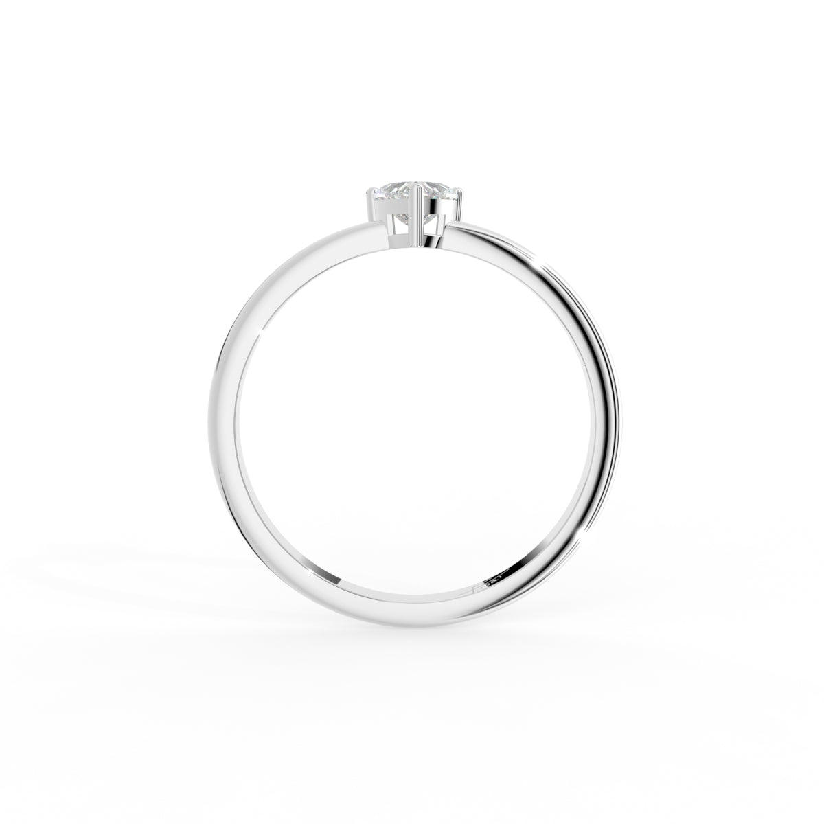 vimg:FJ6940|vimg:FJ6941|vimg:FJ6942|vimg:FJ6943|18K Solitaire Heart Diamond Ring — FRONT