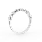 18K White Gold Baguette Diamond Eternity Ring — 3D VIEW