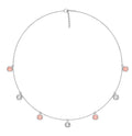 18K Pear Diamond Station Necklace — TOP
