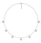 18K Pear Diamond Station Necklace — TOP