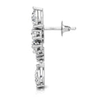 18K Diamond Earrings — SIDE VIEW