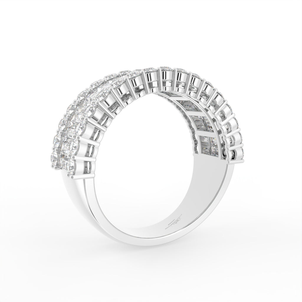 18K Eternity Baguette Diamond Ring — 3D VIEW