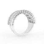 18K Eternity Baguette Diamond Ring — 3D VIEW