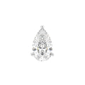 18K Pear Diamond Piercing Earring — TOP