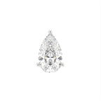 18K Pear Diamond Piercing Earring — TOP