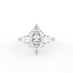 vimg:Z00246|18K Trilogy Marquise Diamond Ring — TOP