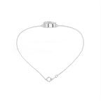 18K Gold Pear Diamond Bracelet — FRONT