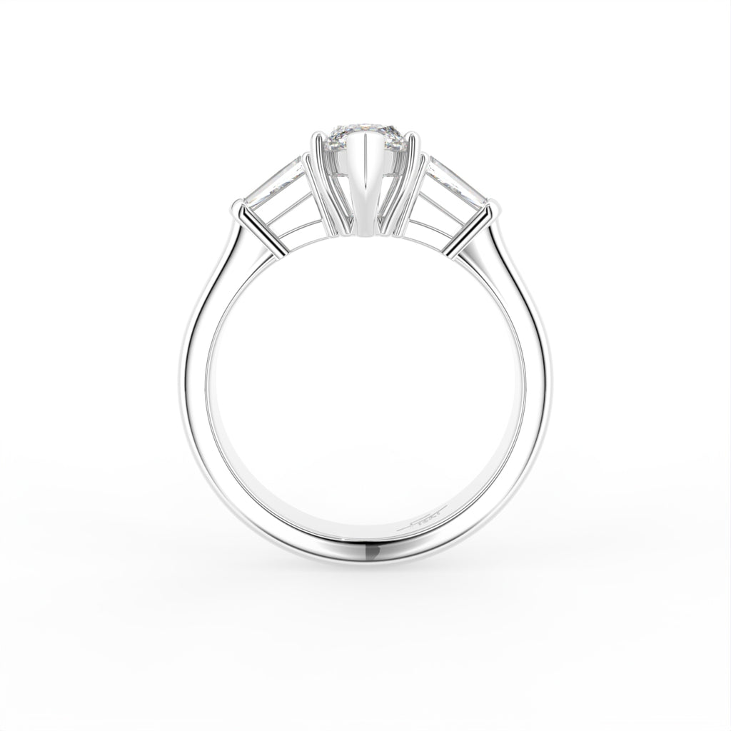 vimg:Z00293|18K Trilogy Marquise Diamond Ring — FRONT