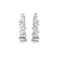 18K Baguette Diamond Hoop Earrings — TOP