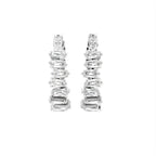 18K Baguette Diamond Hoop Earrings — TOP