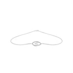 18K Gold Marquise Bezel Diamond Bracelet — TOP