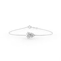 18K Gold Pear Diamond Bracelet — TOP