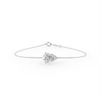 18K Gold Pear Diamond Bracelet — TOP