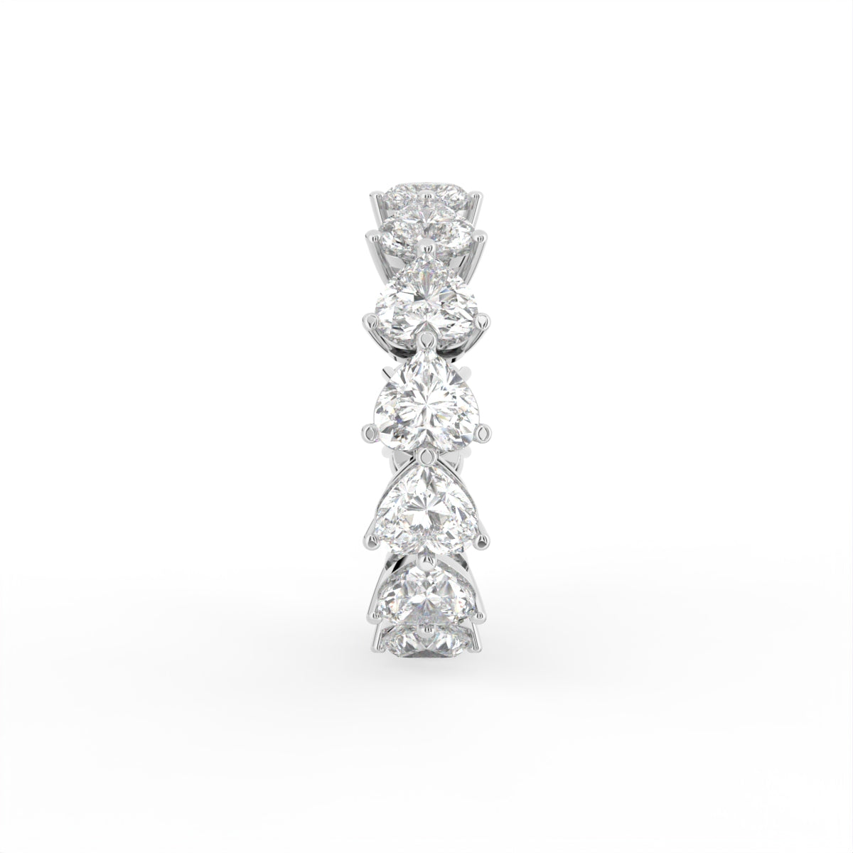 18K Eternity Diamond Ring — SIDE