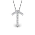 vimg:FJ1434|vimg:FJ1438|18K White Gold Tiwaz Viking Round Diamond Pendant — FRONT