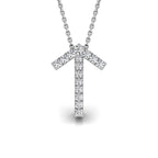 vimg:FJ1434|vimg:FJ1438|18K White Gold Tiwaz Viking Round Diamond Pendant — FRONT