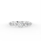 18K Bespoke Round Diamond Ring — TOP