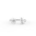 18K Bespoke Pear Diamond Open Ring — TOP