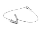 18K Arabic Alphabet Diamond Bracelet — 3D VIEW