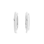 18K Diamond Hoop Earrings — BACK