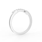 18K Rose Gold Round Diamond Eternity Ring — 3D VIEW