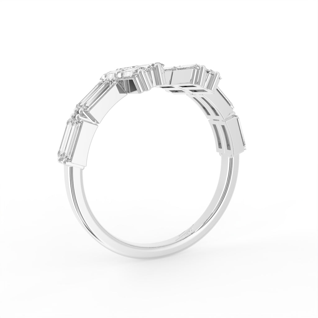 vimg:FJ2783|vimg:FJ2785|18K Baguette Diamond Ring — 3D VIEW