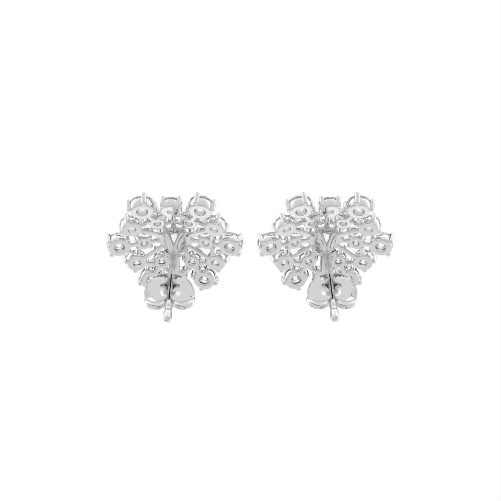18K Bespoke Diamond Earrings — BACK