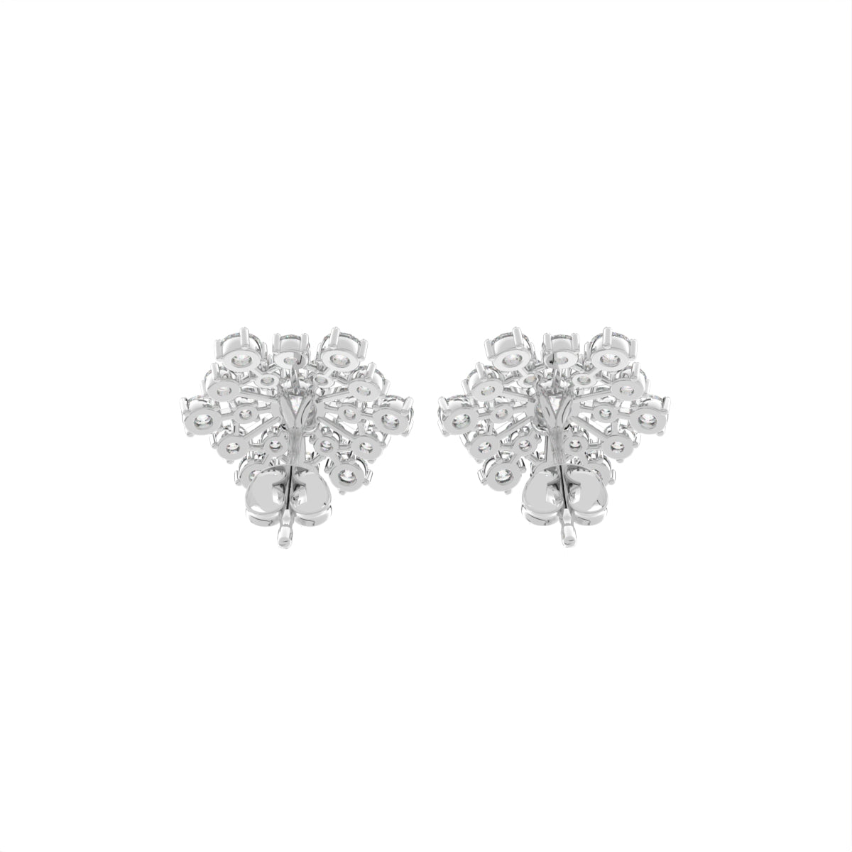 18K Bespoke Diamond Earrings — BACK
