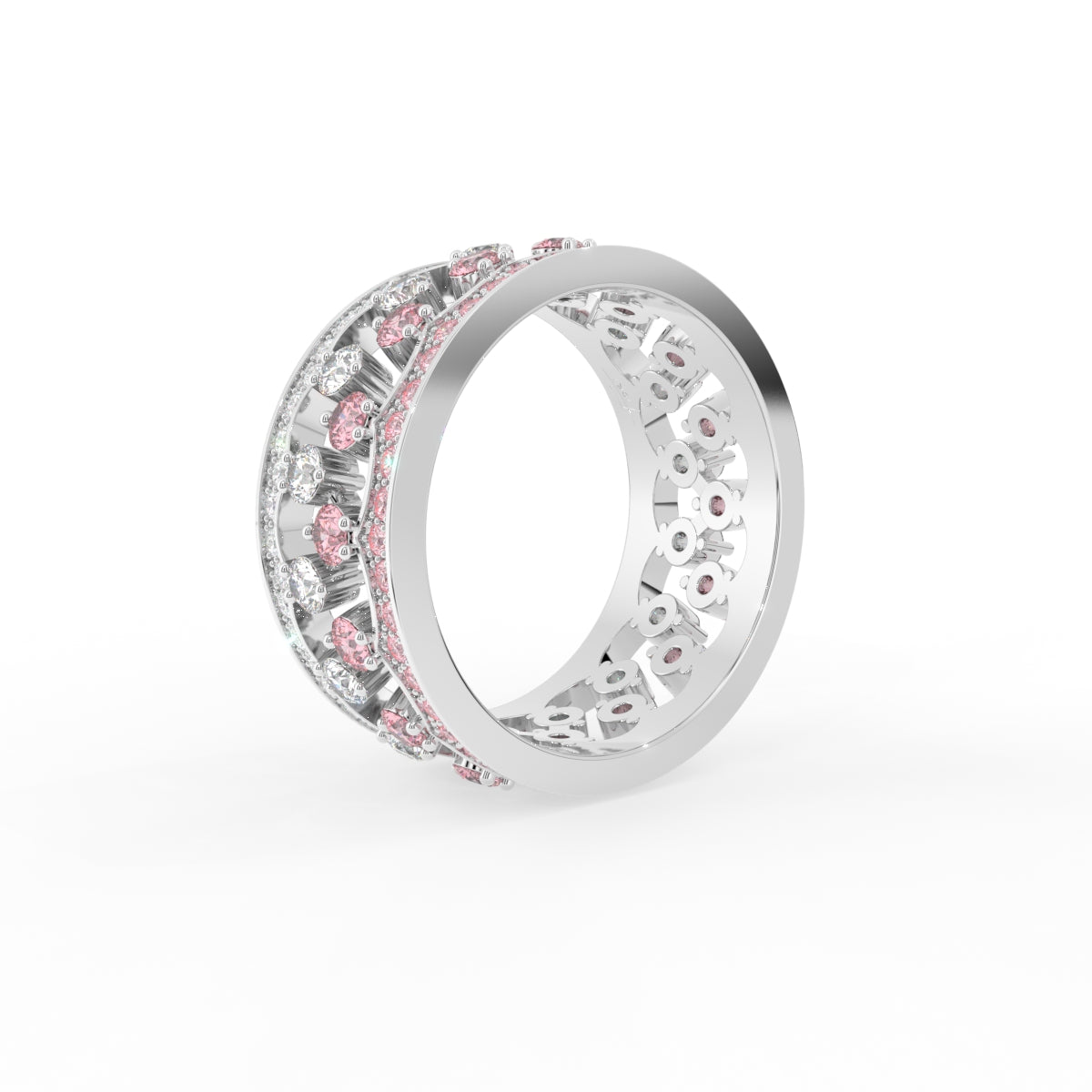 18K Bespoke Diamond Ring — 3D VIEW