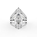 18K Bespoke Marquise Diamond Ring — TOP