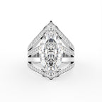 18K Bespoke Marquise Diamond Ring — TOP