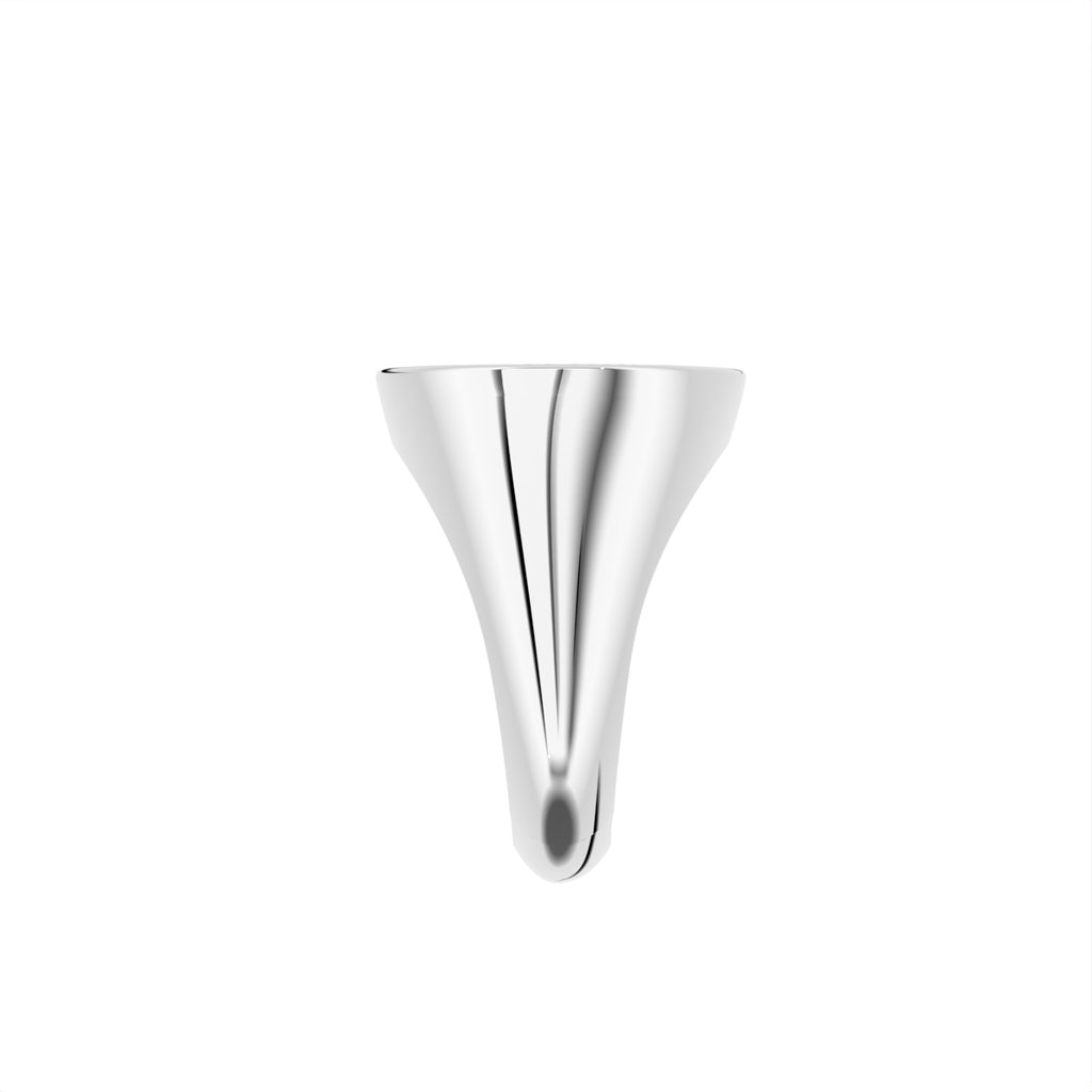 18K White Gold Baguette Diamond Ring — SIDE