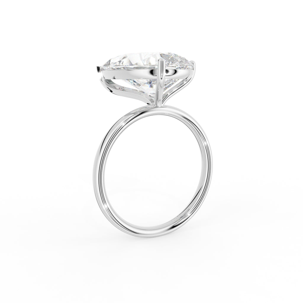 18K Solitaire Pear Diamond Ring — 3D VIEW