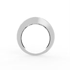 Sterling Silver Diamond Ring — FRONT/BACK