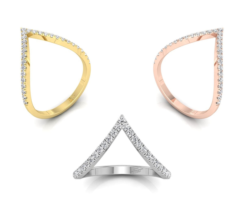 18K Bespoke Diamond Ring — 3 COLOR