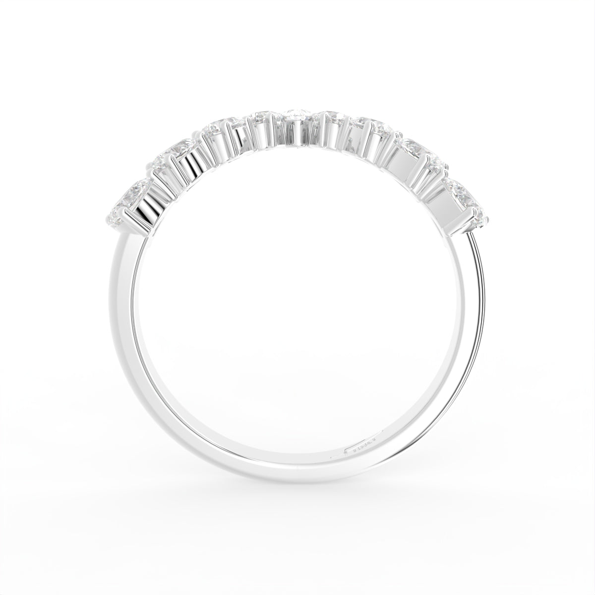 18K Bespoke Pear Diamond Ring — FRONT