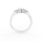 18K Yellow Gold Bespoke Pear Diamond Ring — FRONT