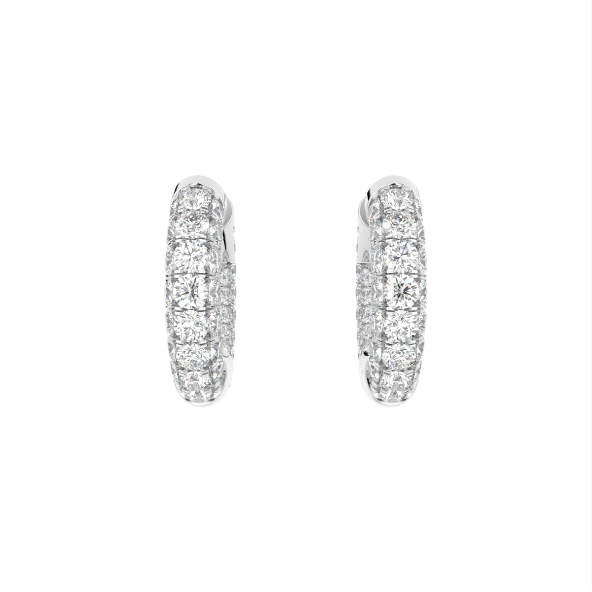 18K Bespoke Diamond Earrings — TOP