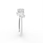 18K Mixed Cut Diamond Ring — SIDE
