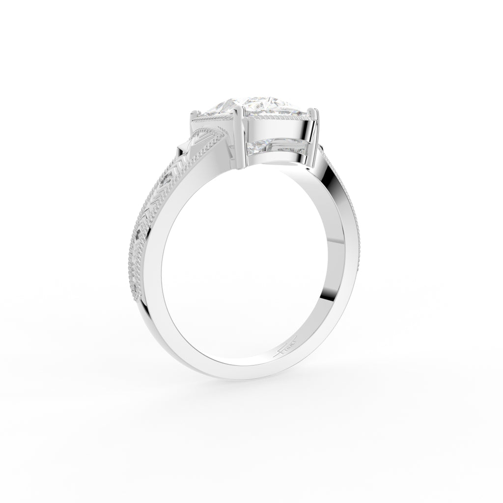 18K Solitaire Diamond Ring — 3D VIEW