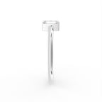 18K White Gold Baguette Diamond Ring — SIDE