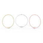 Sterling Silver Diamond Necklace — 3 COLOR