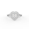 18K Halo Diamond Engagement Ring — TOP