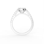 vimg:Z00240|18K Halo Cushion Diamond Ring — FRONT