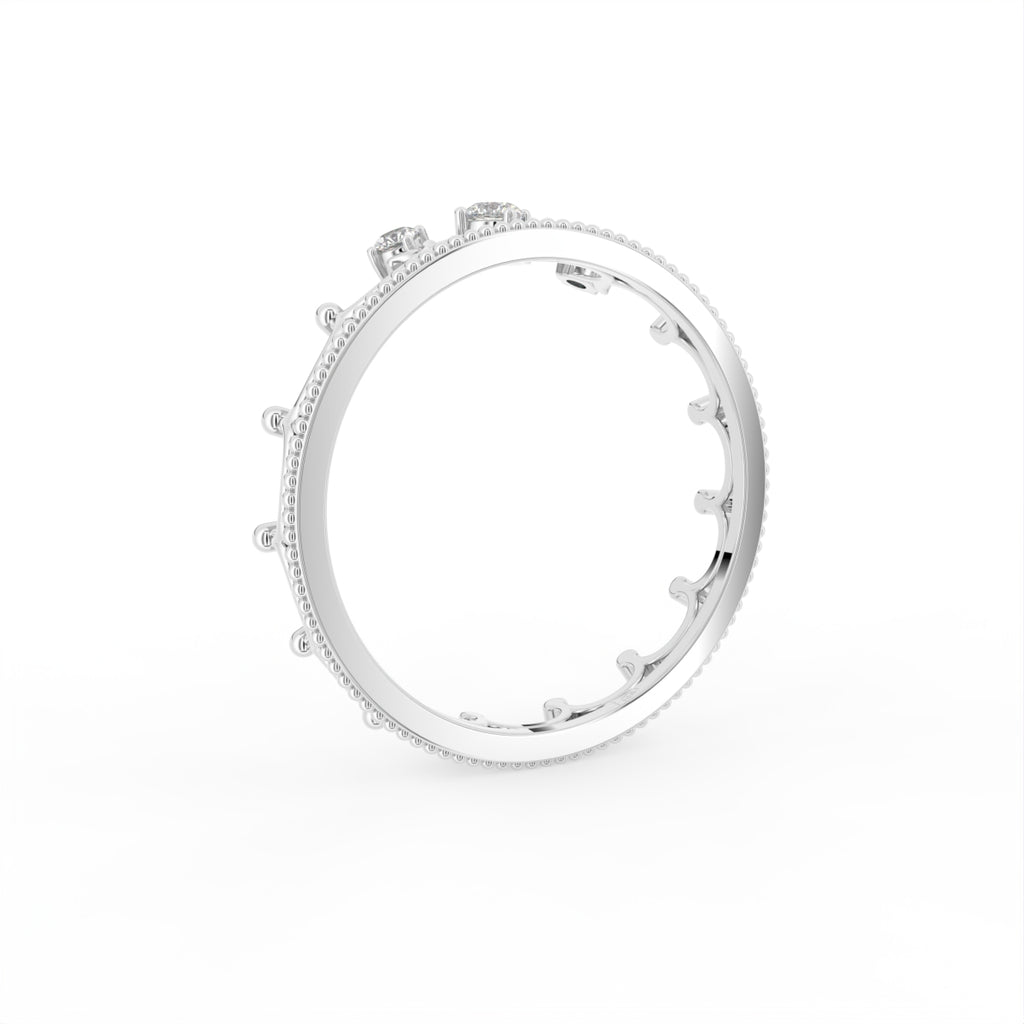 18K Bespoke Diamond Ring — 3D VIEW